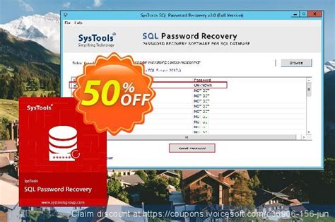 SysTools SQL Password Recovery